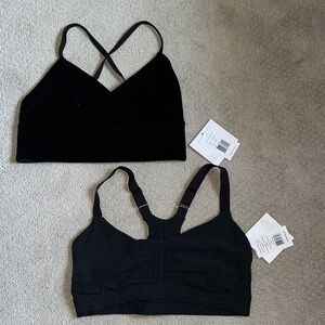 New! 2 Beyond Yoga Black Sports Bras
